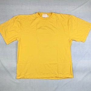 Vintage 90s Denver hayes blank yellow tee size xxl